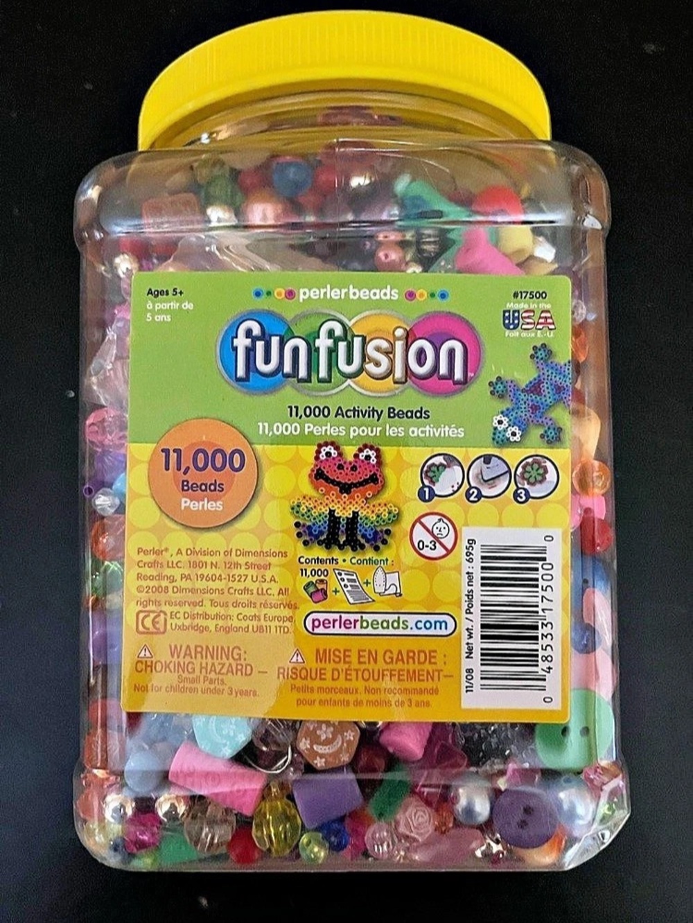 Fun Fusion 11000 Beads Bead Craft Set Multicolor Like New